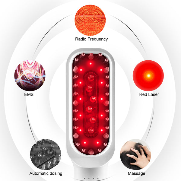 LS-700 Multi-Functional Hair Care Comb – RF, EMS & Red Light Scalp Care Device