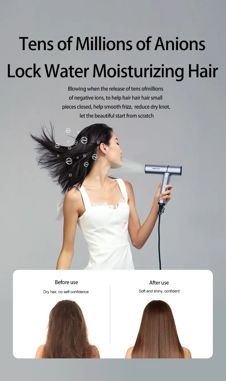 blow dry hair