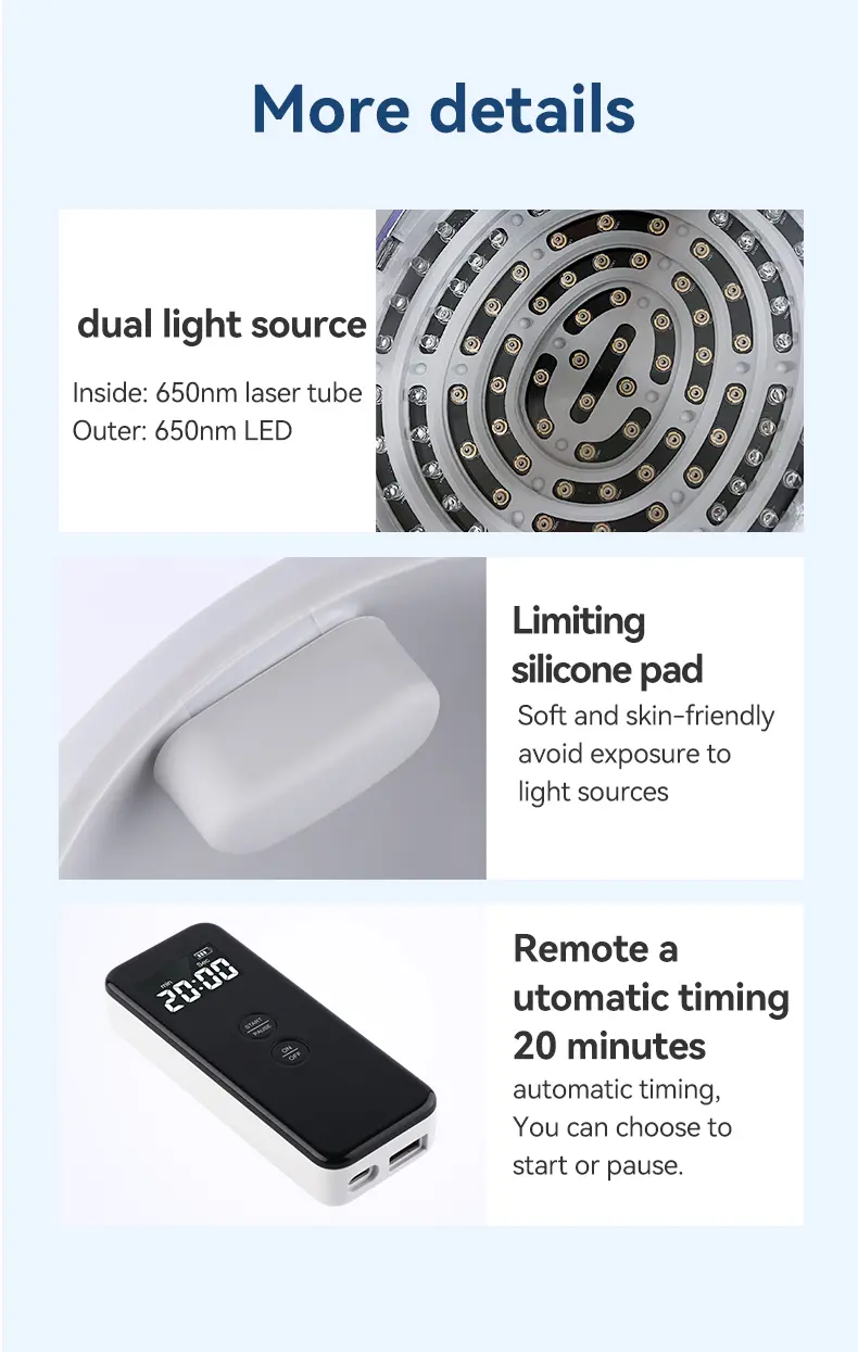led helmet hair growth